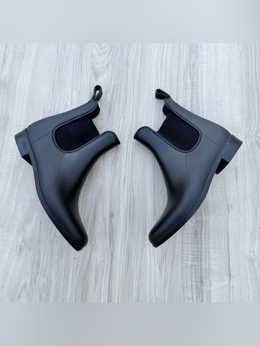 Sam Edelman Black Chelsea Rain Booties